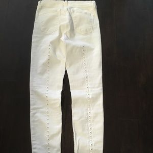 White stretch jeans